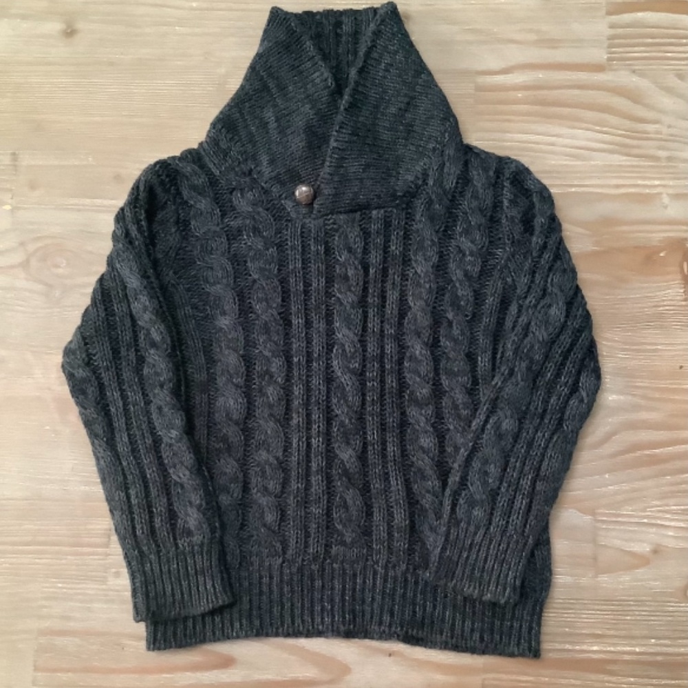 Old Navy Sweater Boys Size 3T Gray Cardigan